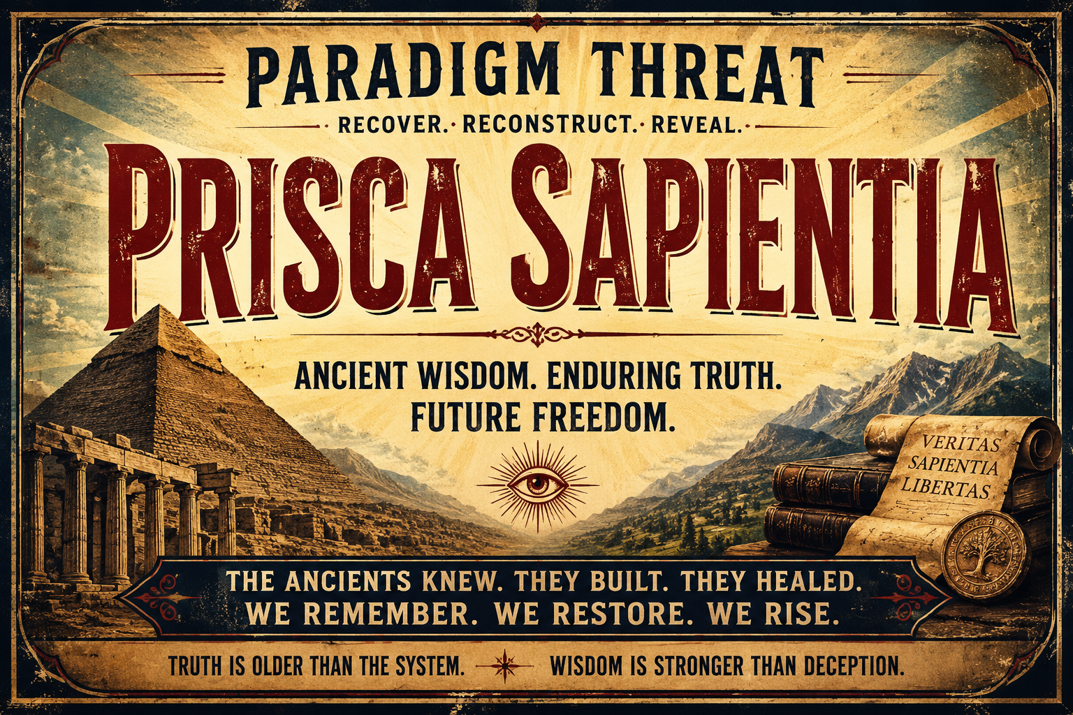 Prisca sapientia — ancient wisdom as epistemic foundation (timeline)